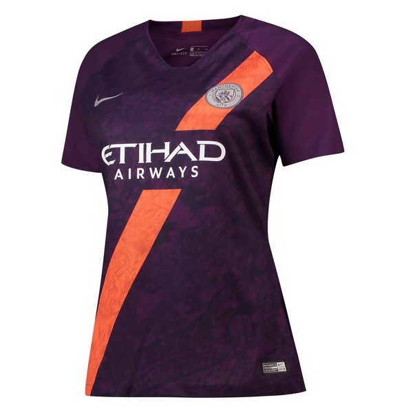 Camiseta Manchester City Tercera equipo Mujer 2018-19 Purpura